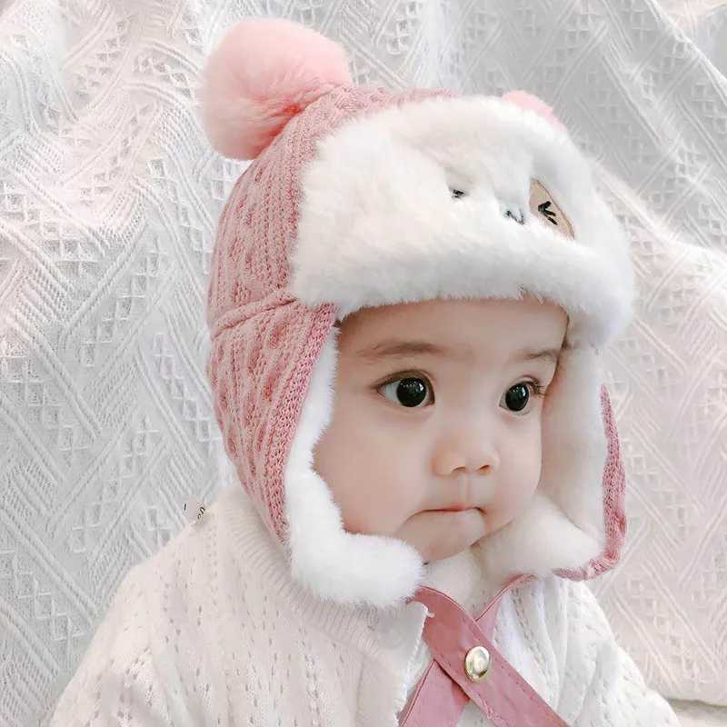 Winter Hunting Hat for Boys and Girls Waterproof and Warm Baby Wool Bean Hat W241213