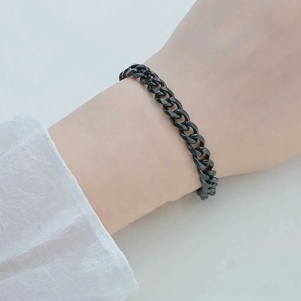 2023 New Tren Cuban Chain Men Bracelet Classic Stainl Steel Chain Bracelet For Men Jewelry Gift Chain Bracelets PunkXJ241214