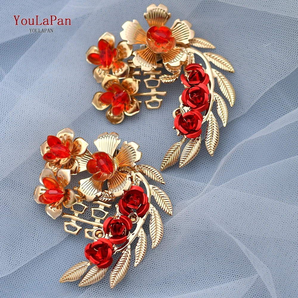 YouLaPan Wedding Water Diamond Shoe Buckle Various Handmade Crystal High Heels Shoe Clips Womens Banquet Shoe Accessories 241213