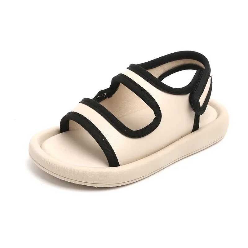 Sandals Children Summer Sport Sandals for Boy Sandals Shoes Girl Black White Color Way Breathable Summer Shoes Kids Soft Footwear H05151 H241213