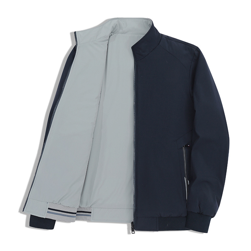 M9022 Double-sided jacket thin outer season workwear casual all-match large size men's clothing