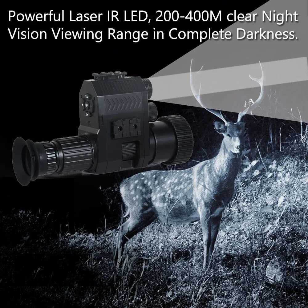 Megaorei NK007 Night Vision Monocular Hunting Rif Scope Optics Infrared Camera Photo Video Recording 200-400M in DarknXJ241214