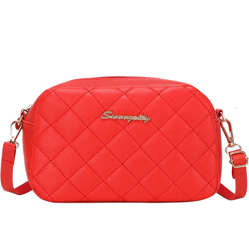 Embroidered Camera Ladies Christmas New Shoulder Dia Grid Crossbody Fashion Bag Women