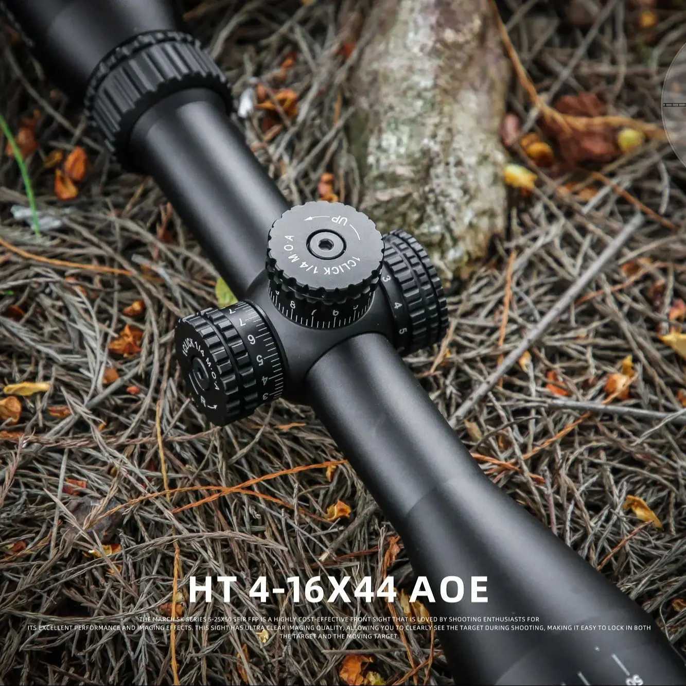 MARCH Optic Sight HT4-16X44AOE Tactical Rifscope Green Red Illuminated Turret Reset Lock Airsoft Hunting Scopes Rif ScopeXJ241214