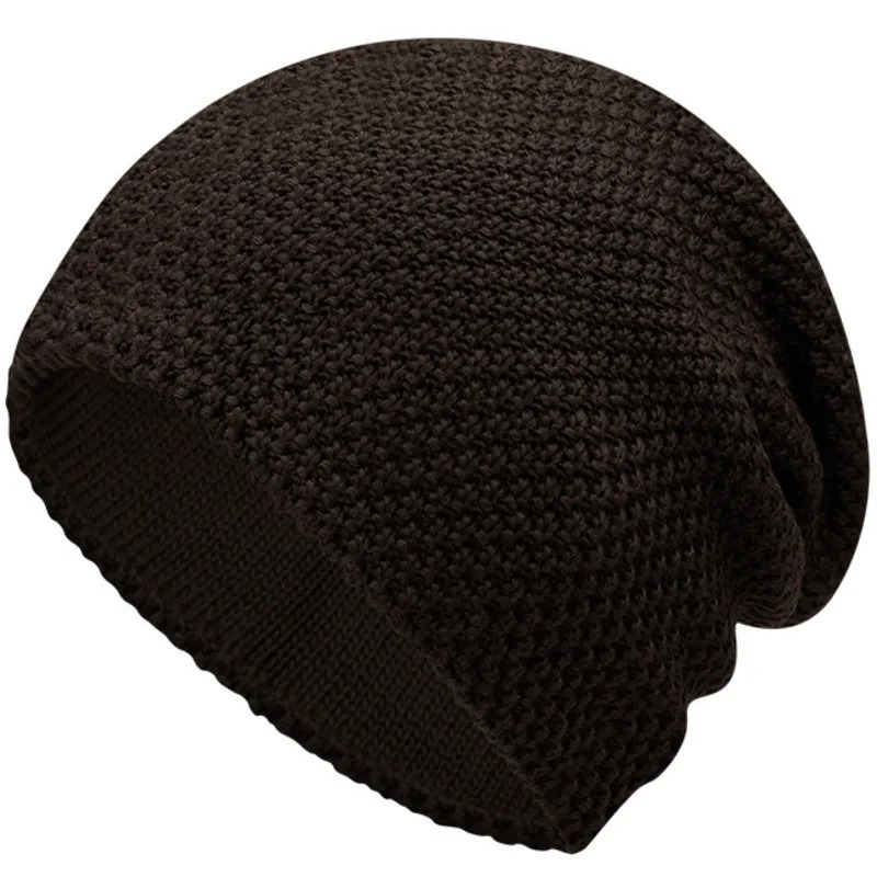 Mens plus size Beanie Dad winter knitted hat Womens fashionable skull hat Mens ski bomber hat 58-63cm 241205