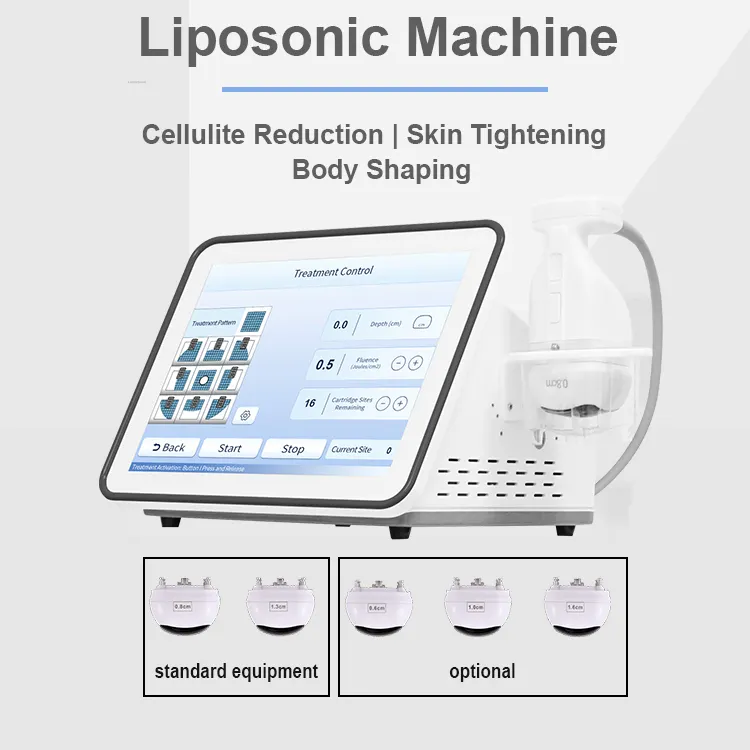 15.7 Inch Touch Screen Liposonic Device Hifu Body Slimming Liposonic Machine Cellulite Reduction Skin Tightening Dissolve Fat Device
