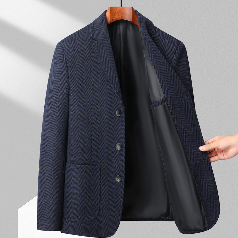 F1214New wool men's suit jacket high-end business casual jacket winter