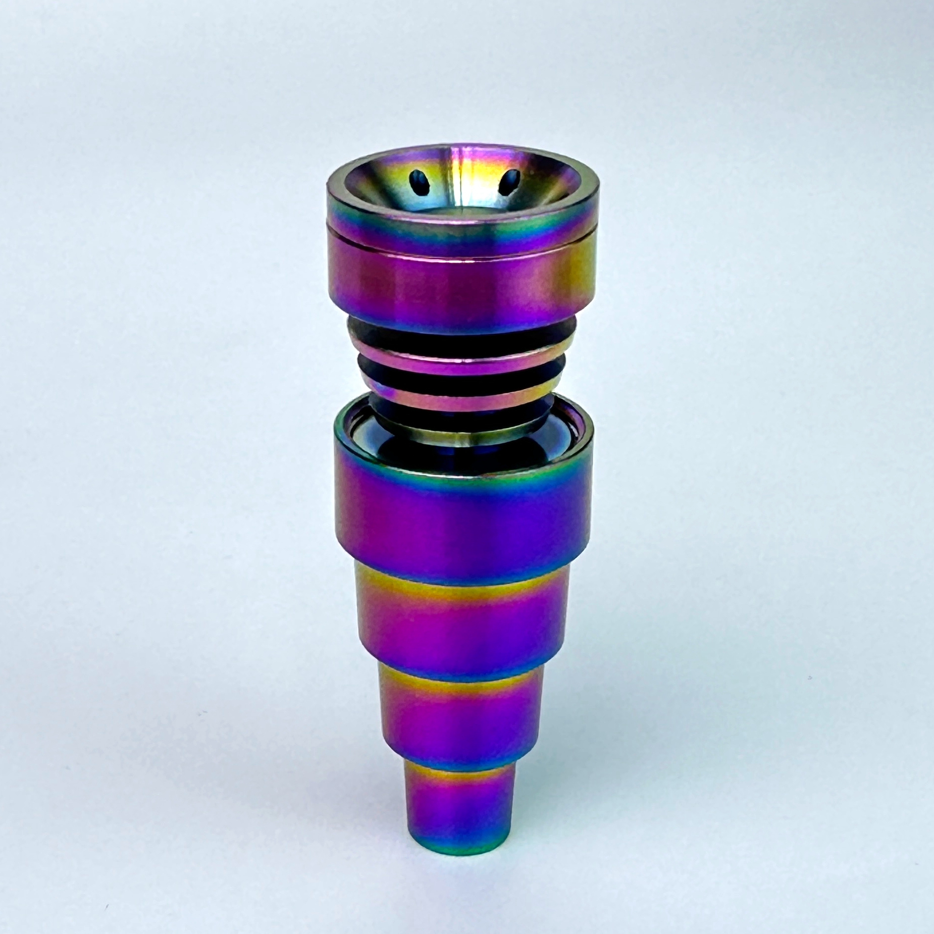 Rainbowl colorful anodized 6 IN 1 Titanium Nails Domeless GR2 colorful titanium nail 10mm&14mm&19mm with male and female