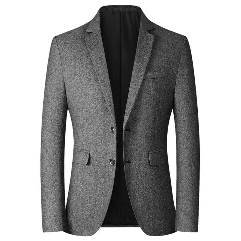 Handsome One Piece New Fashion Wedding Tuxedos Men Suit Peaked Lapel Jacket Two Button Single Breasted Customize Pockets Bridegroom Formal Prom Party 