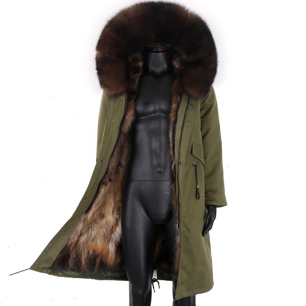 LaVelache waterproof winter jacket mens X-Long Parkas Real Fox fur lining natural raccoon fur collar thick warm mens jacket W241213