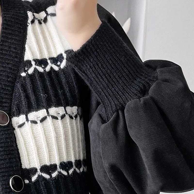 Materni Autumn Winter Thick Sweaters Patchwork Corduroy Materni Dress Fashion In A Line Clothes for Pregnant Women PregnancyXJ241213