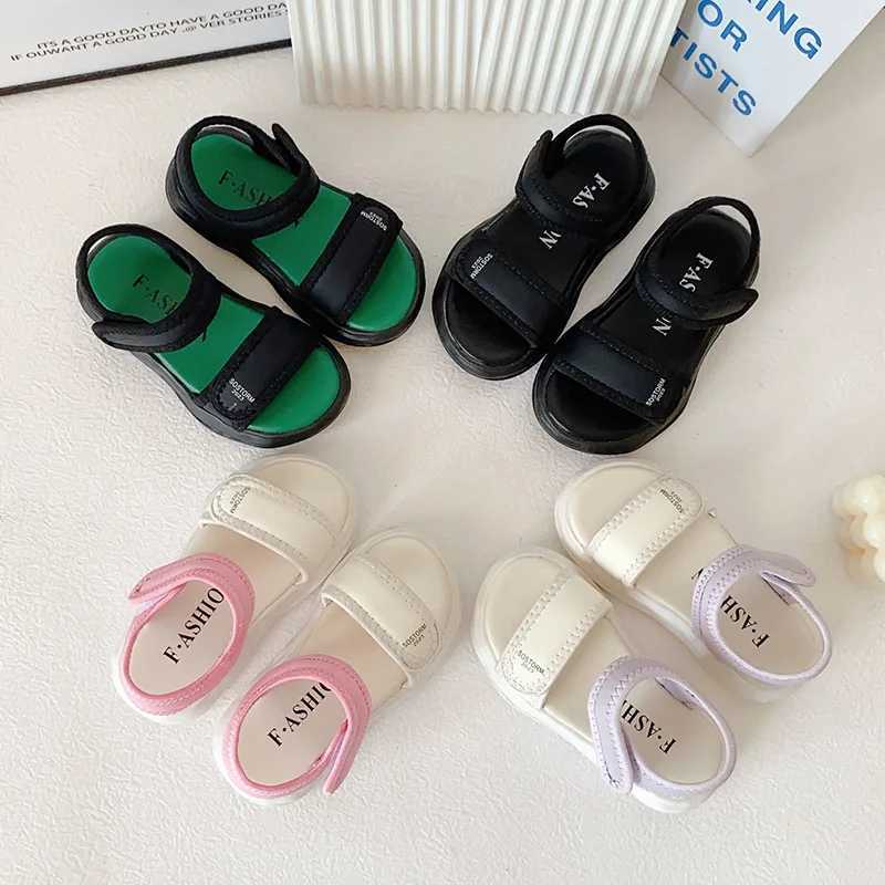 Sandals 2024 New Summer Children Casual Shoes Boys Beach Sandals Kids Lightweight Closed Toe Baby Sport Sandals for Girls Eu Size 26-34 H241213