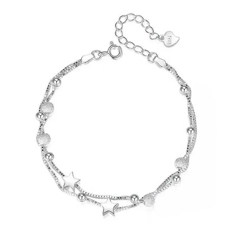 925 sterling silver Beautiful stars Bracelets for women korean fashion designer party Wedding Jewelry Holiday giftsXJ241214