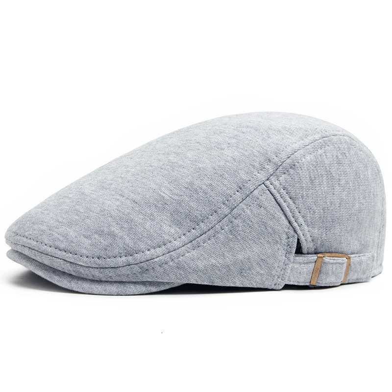 Fashion Unisex Beret Men Autumn Winter Knitted Cotton Flat Cap Women Warm Hat Soft Berets Vintage Casual sboy Caps Adjustable 241214