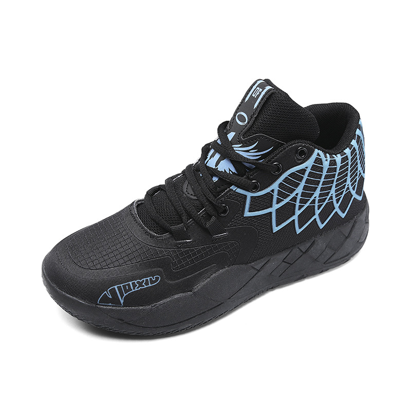 2024 new two-tone color trend basketball shoes fashion casual sports shoes high-top outdoor all-match running shoes