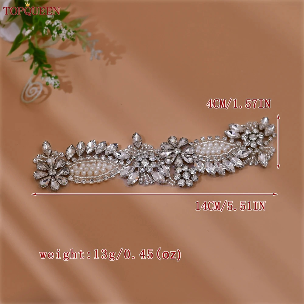 TOPQUEEN Handmade DIY Pearl Water Diamond Stickers High Heels Stickers Wedding Womens Stickers SP08 241213