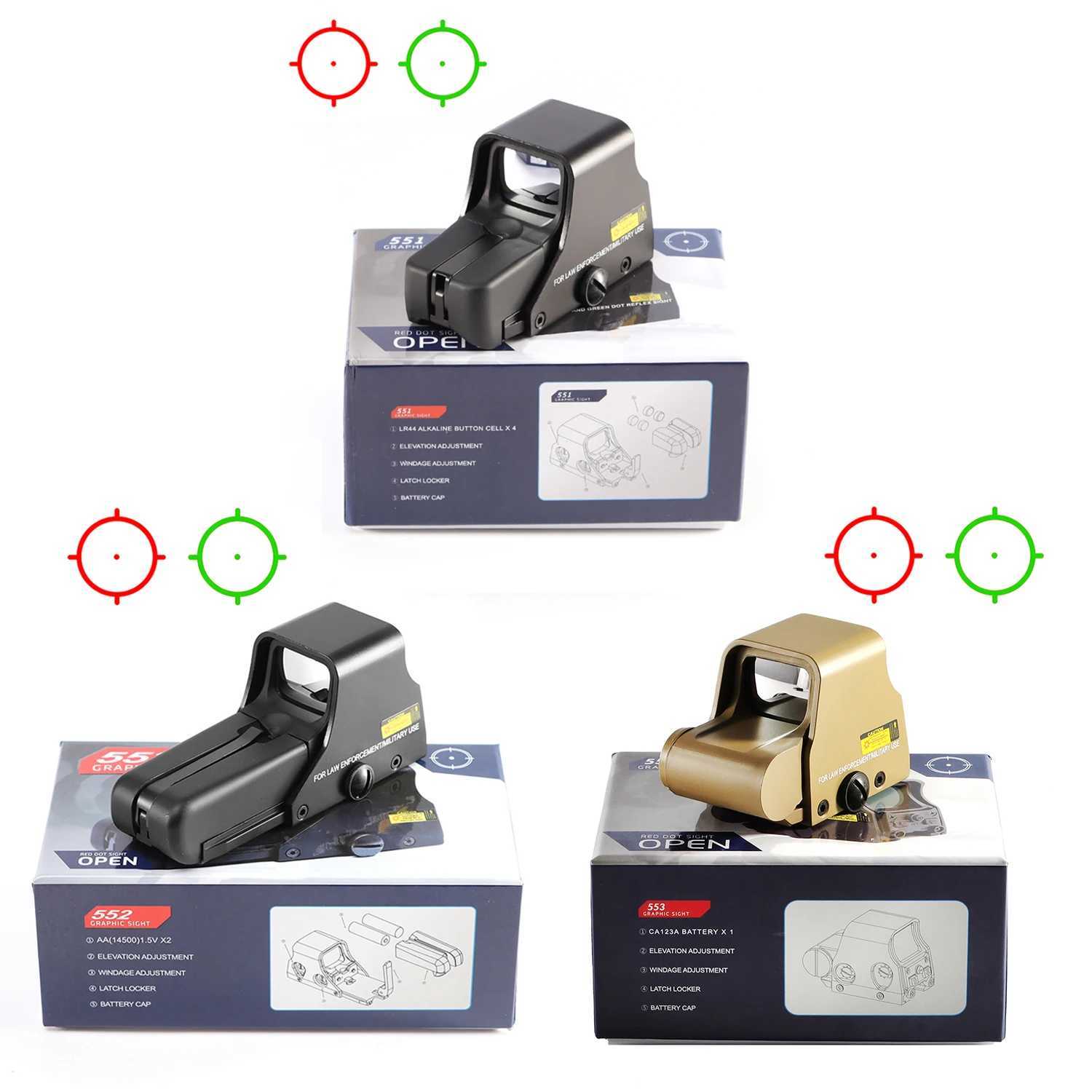 551 552 553 558 red green dot holographic sight hunting red dot rx sight with 20mm mountXJ241214