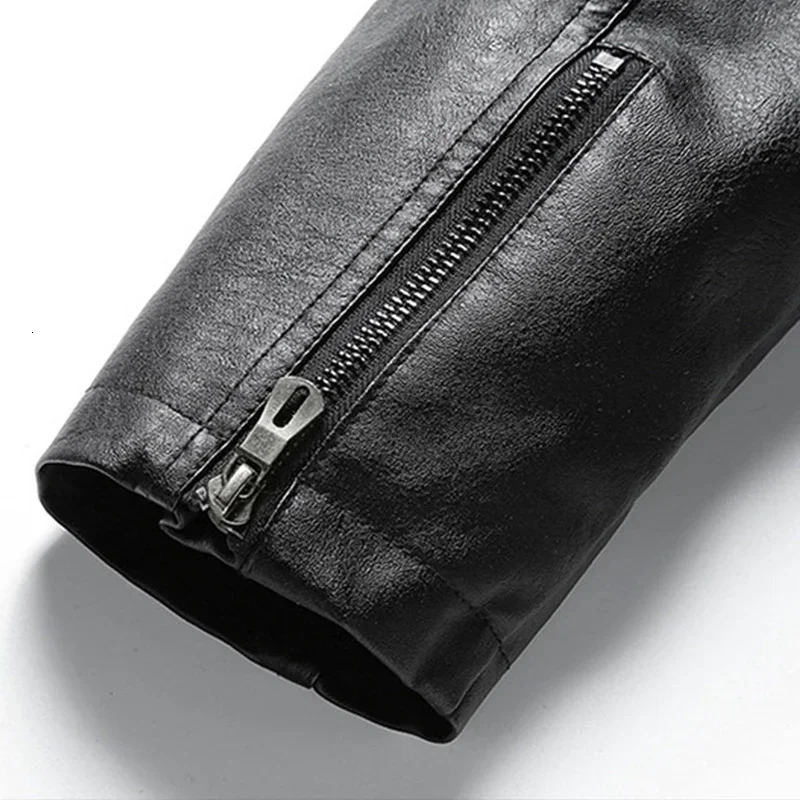 Men Outerwear Spring Autumn Style Comfortable Texture Leather Jacket Korean Version Plus Size Leather Jacket 241213