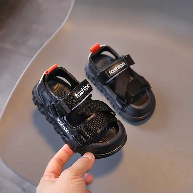 Sandals Summer Boys Sandals Breathable Canvas Outdoor Sandals Nylon Strap Decos Baby Boy Casual Shoes Child Students Beach Shoes H04172 H241213