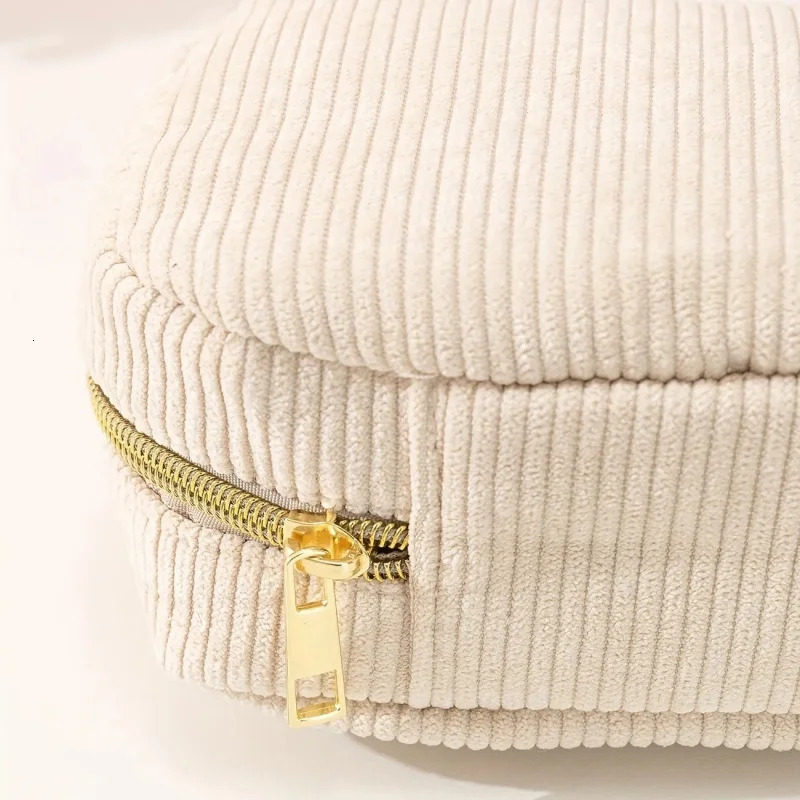 Personalized makeup bag named Corduroy bridal makeup bag travel multifunctional womens toilet customized storage bag 241212