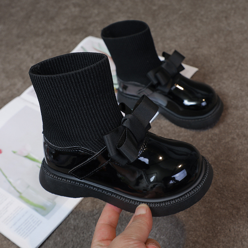2024 Winter Edition Sweet Bow Princess Korean Fashion Girls' Socks Boots F12.14-31