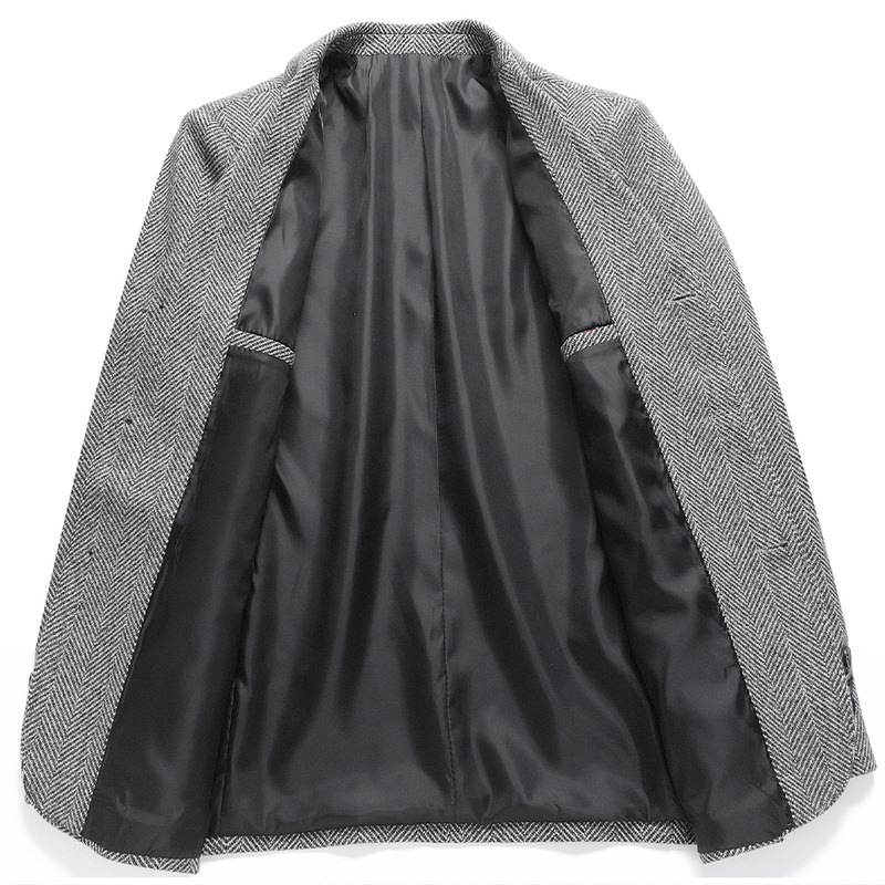F1214New wool men's suit jacket high-end business casual jacket winter