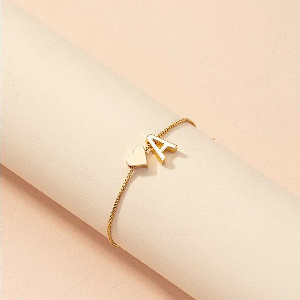 Simple Fashion Letter Bracelet Retro Adjustable Alloy Letter Bracelet Women Hand Jewelry AccoryXJ241214