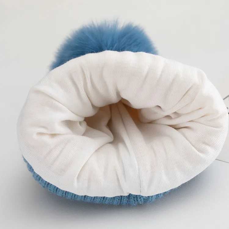 Baby Hat Winter Cute Baby Wool Hat Ear Warm Knit Fall and Winter Boys and Girls Childrens Pullover Hat W241213