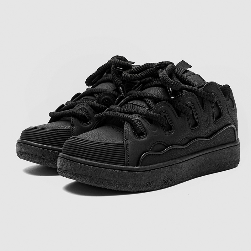 Men Women Couple Casual Shoes:Thick Sole Simple Style Versatile Designer Shoes Korean Version Fashion,Red/White/Black,Free shipping