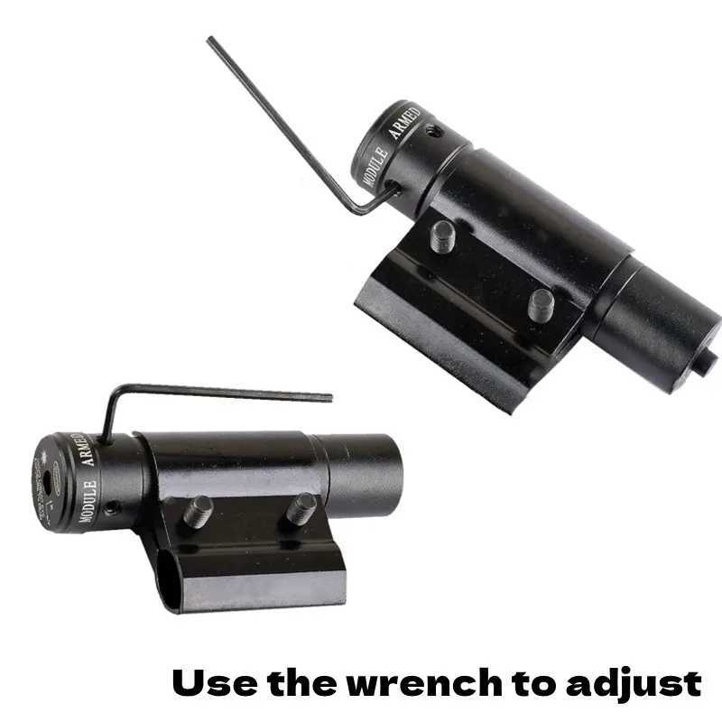 Tactical Laser Sight with Picatinny 11mm 20mm Rail Rif Laser Collimator Battery Included Red Laser Pointer Prure SwitchXJ241214