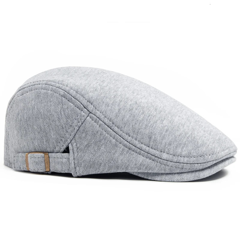 Fashion Unisex Beret Men Autumn Winter Knitted Cotton Flat Cap Women Warm Hat Soft Berets Vintage Casual sboy Caps Adjustable 241214