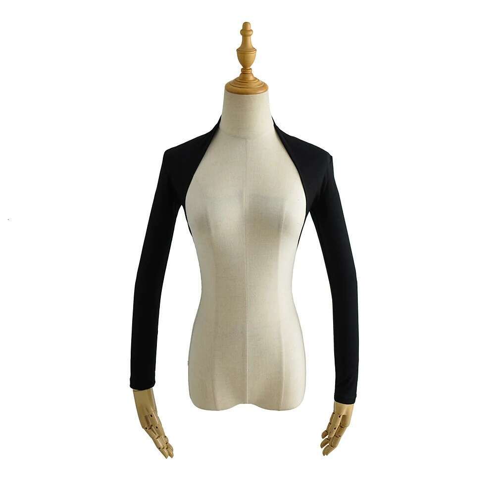European and American INS Kendou Street Auction Outer Sunscreen Long Sleeve Shawl Women's Spring Solid Color Ultra Short T-shirt Open Top Trendy 