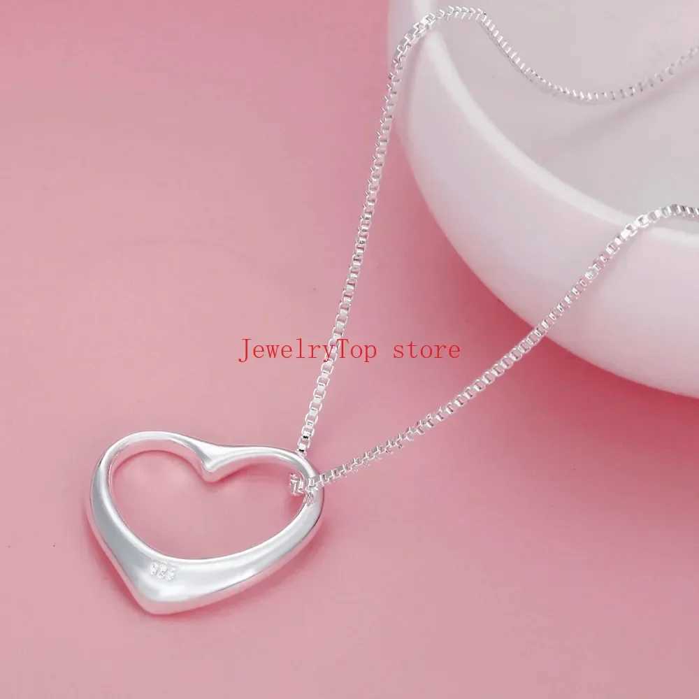 Fine wholesale 925 Sterling silver heart bracelets necklaces for women fashion designer wedding engagement sets Christmas giftXJ241214