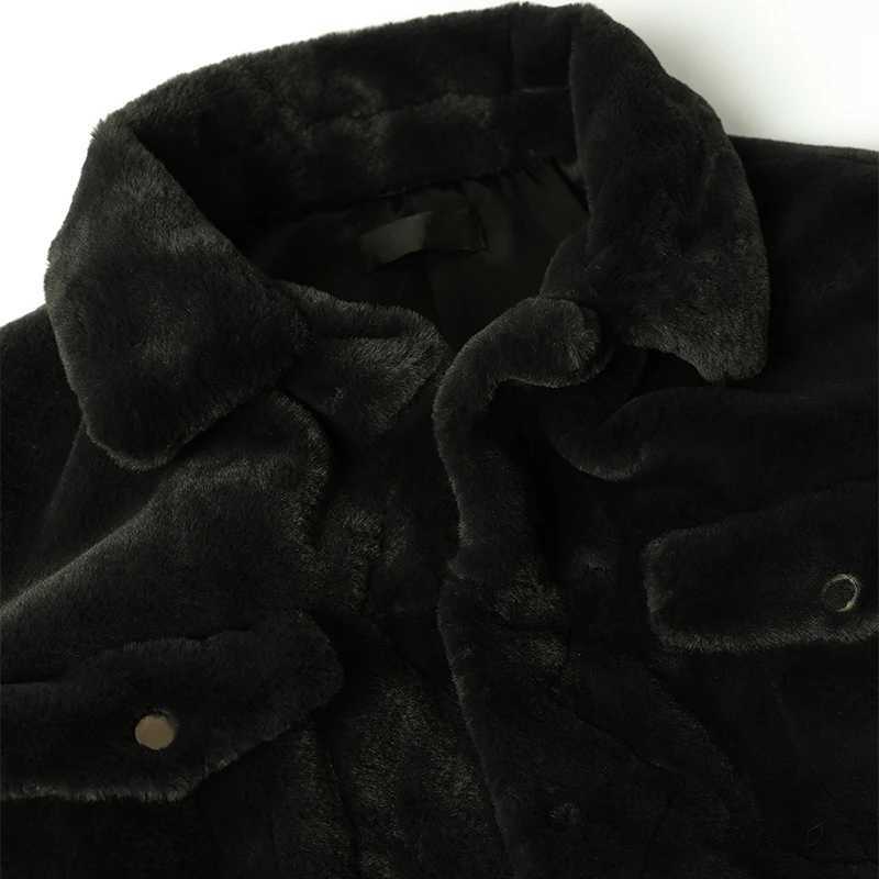 Mauroicardi Winter White Short Soft Warm Faux Fur Coat Long Sleeve Plus Size Designer Men Streetwear Clothing Fluffy Jacket 202 W241213
