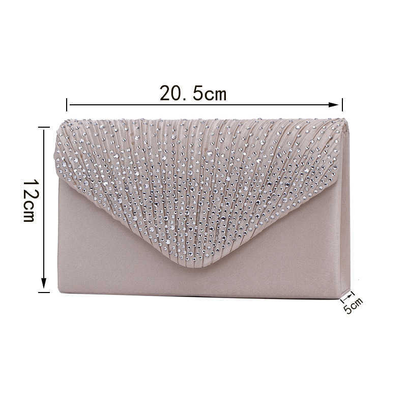 Clutch Bag High Grade Dinner Bag Ladies Evening Bag Banquet Bag Silk Diamond Envelope Bag Hand Bag 240920