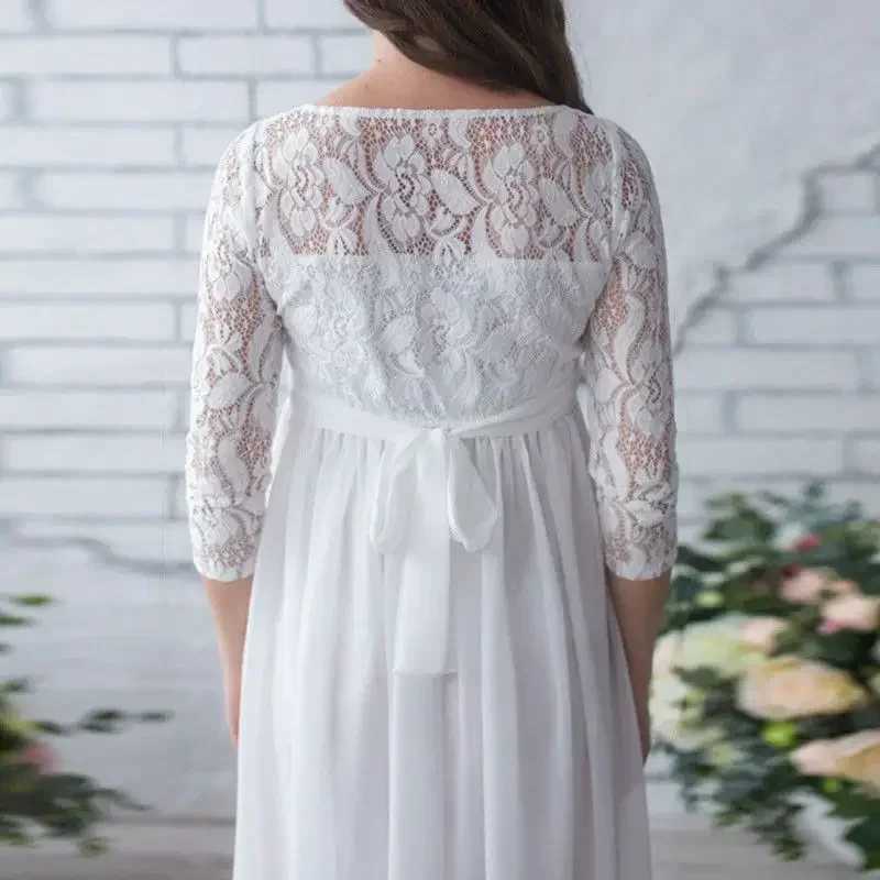 Women Pregnant Materni Dress Pregnancy Clothes Long Sleeve Lace Par Maxi Dress Materni Clothes for Photography PropsXJ241213