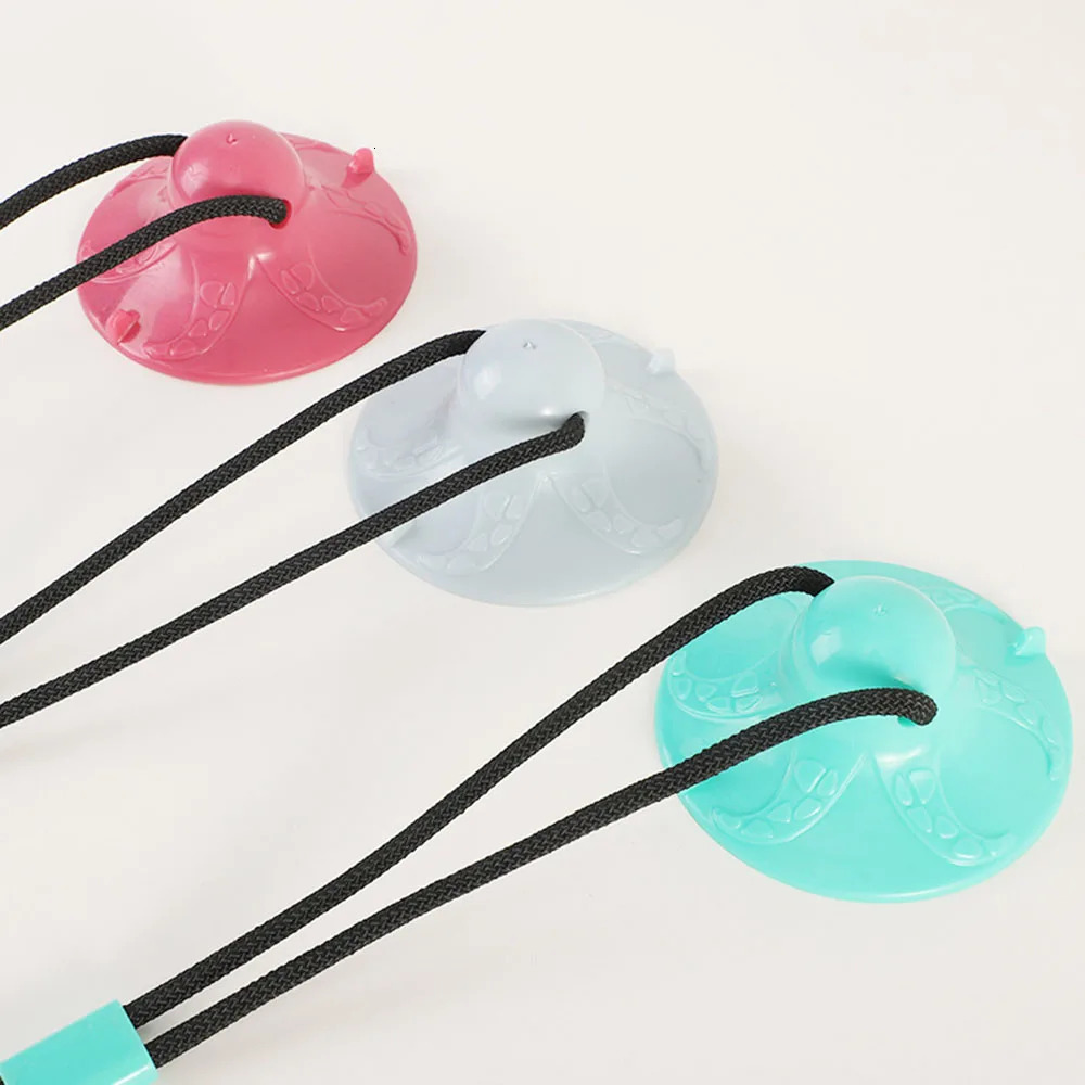 Suction Cup Dog Chew Toy Interactive Rope Tug War Ball Boredom Puppy Pet Toys for Teeth Cleaning and Food Dispensing 241213