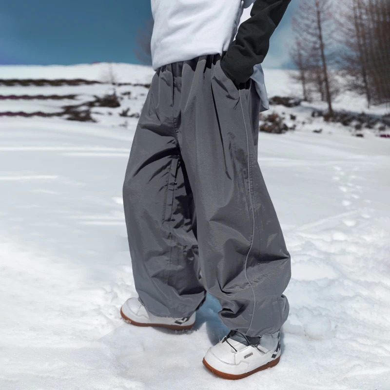 Ski pants are waterproof wear-resistant and windproof Single board skiing for men and women 241213