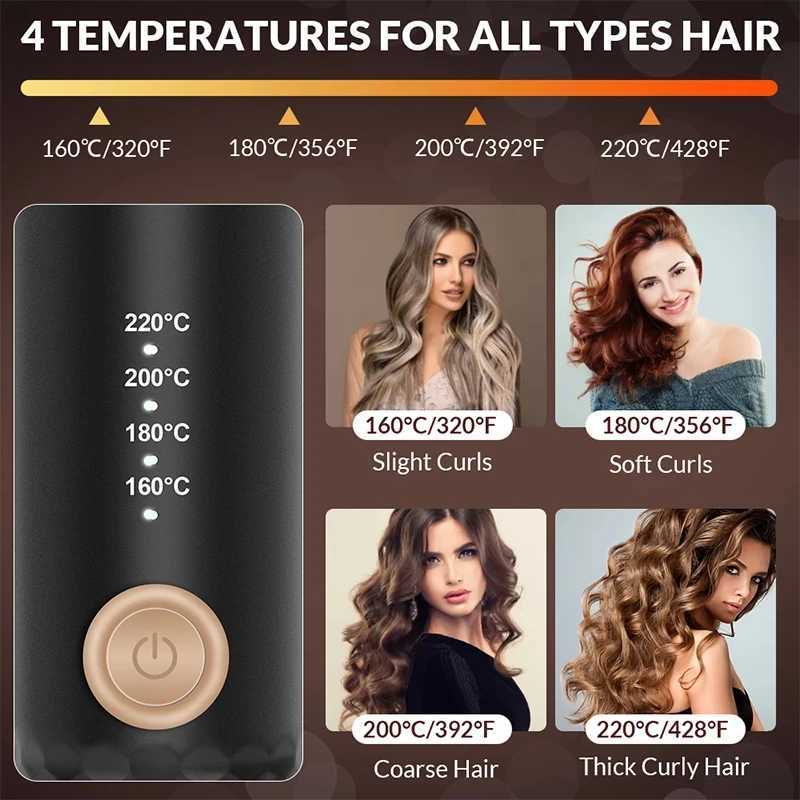 Automatic Wave Curler Negative Ion Curler Iron Curler Styling Tool Rechargeable Mini Curler Air Rotation W241214