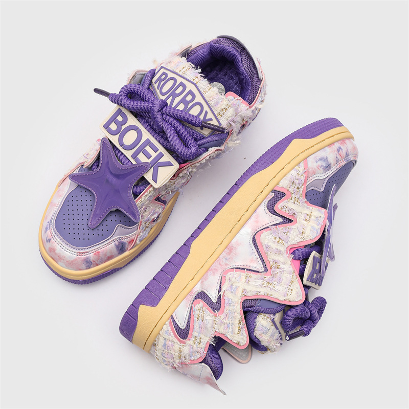 Men Women Casual Shoes:Fashion Design Sense Versatile Couple Shoes Thick Sole Leisure Style,Green/Light Green/Purple,Free shipping