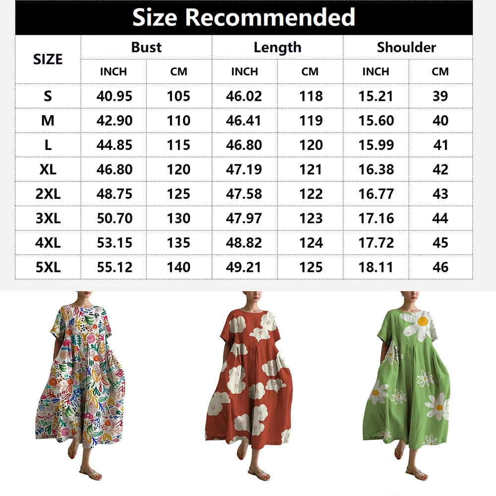 Summer European and American Womens Loose Round Neck Elegant Fashion High end Short Sleeve Printed Dress 241212