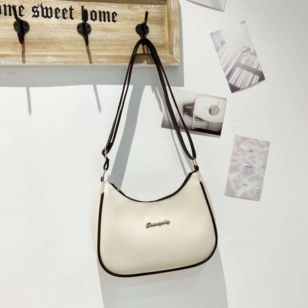 Color Blocked Underarm Ladies Handbag, High-End Crossbody Bag, Women's Korean Version Shoulder Bag