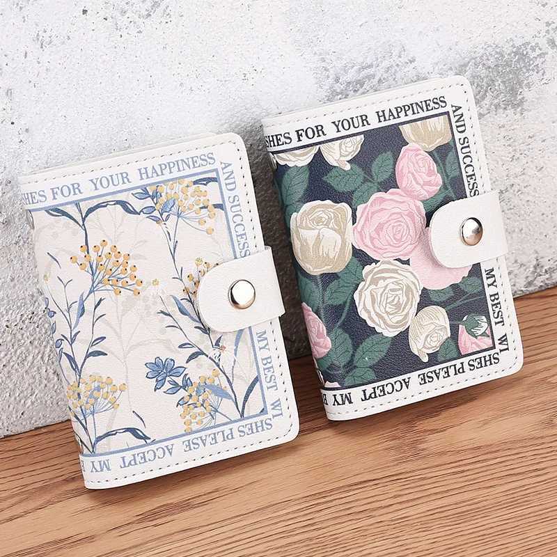 New Slim PU Leather Card Holder Wallet Multiple Card Slots Credit Bank ID Card Bag Organizer Pocket Bus Mey Card Storage ClipsXJ250624