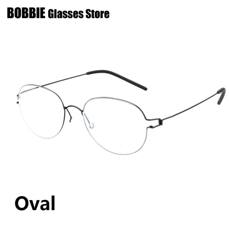 Glasses Frames Men Air Rim Screwless Eyewear Eyeglasses Women Morten Round Square Oval Denmark Korean n 241213