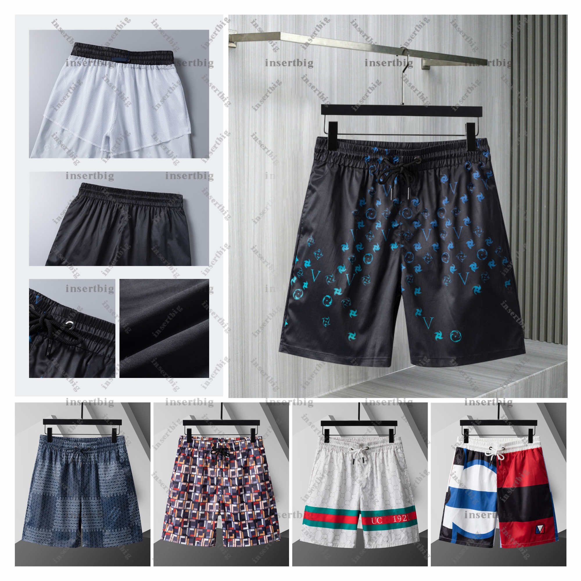 2025 Summer Designer Shorts Mens Swimming Shorts Printed Mens and Women's Short sleeved Beach Shorts