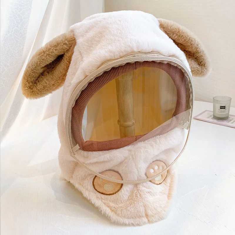 Childrens hat autumn windproof hat+childrens ear protection hat for girls and boys windproof thick and warm baby scarf W241213