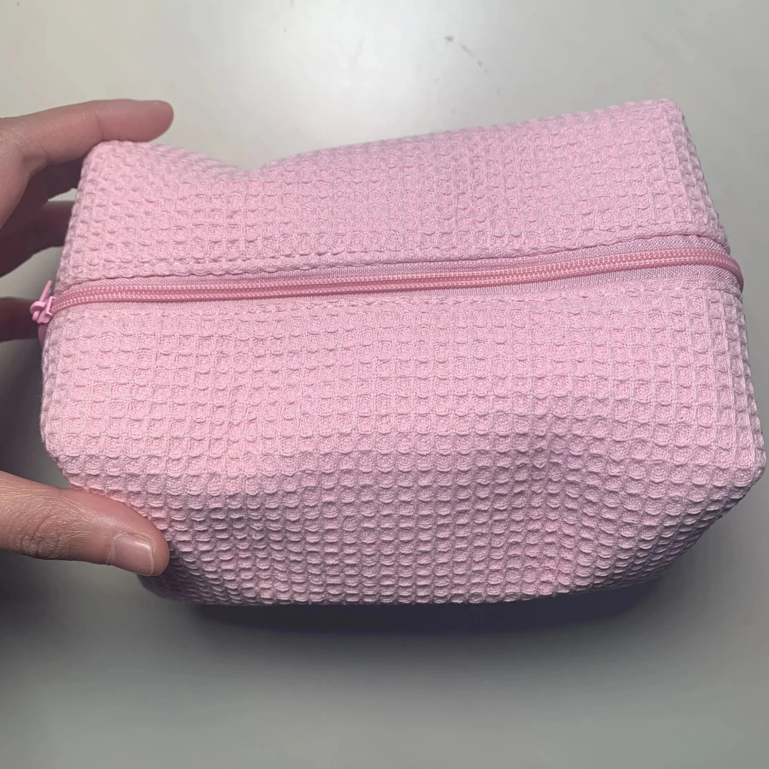 Bow Cosmetics Bag Pink Flower Makeup Organizer Skin Perfect Gift Cleaning Bag Travel Cosmetics Storage Bag 241212