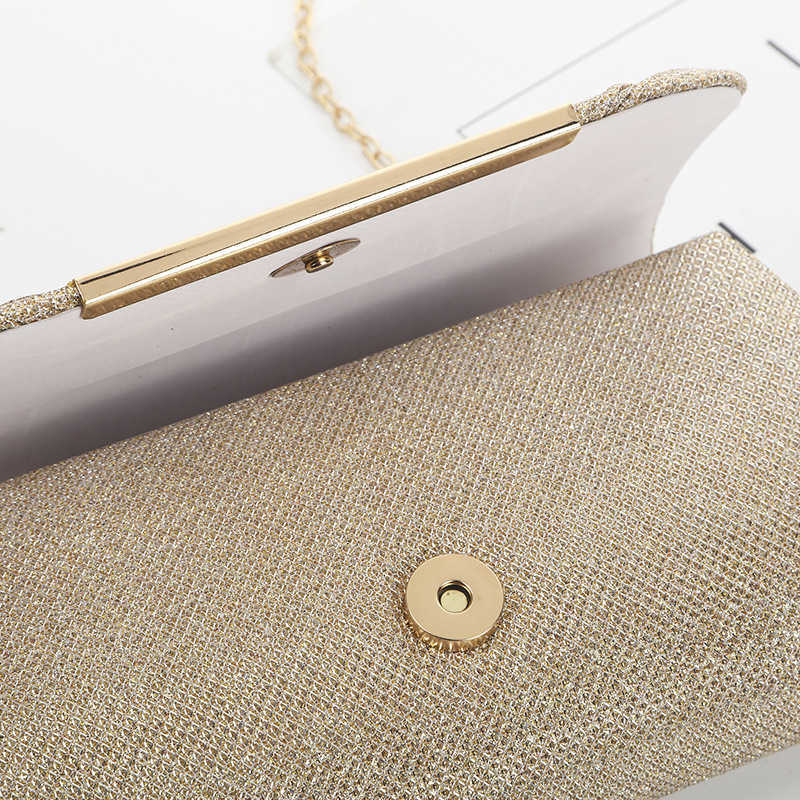 Clutch Bag Sequin Pleated Bag for Womens Evening Party Chain Strap for Womens Evening Party Banquet Bag Shoulder Bag 240920