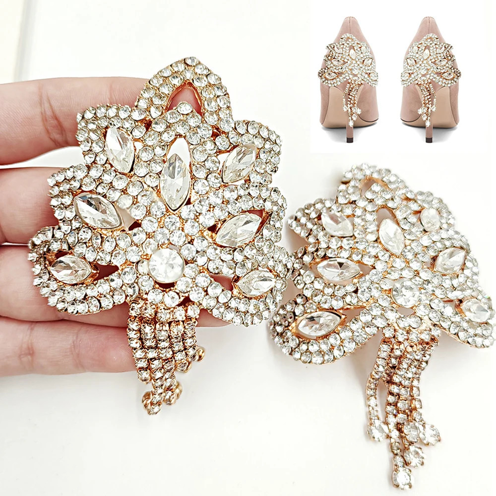 Sparkling rhinestone DIY high heels decoration wedding party high heels accessories high heels decoration Chinese retro 241213