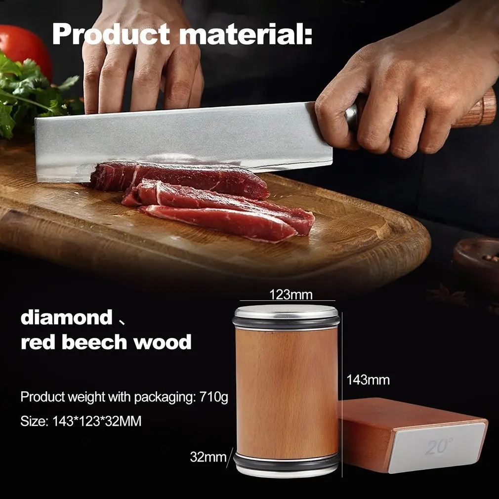 2024 Wooden Roll Sharpening Machine 15 degree and 20 degree Sharpening Machine Professional Sharpening System Diamond Sharpening Kit 241212